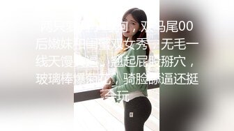 两只萝莉小母狗，双马尾00后嫩妹和闺蜜双女秀，无毛一线天馒头逼，翘起屁股掰穴，玻璃棒爆菊花，骑脸舔逼还挺会玩