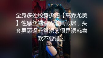 全身多处纹身少妇【高乔尤美】性感丝袜套弄道具假屌，头套男舔逼非常诱人很是诱惑喜欢不要错过