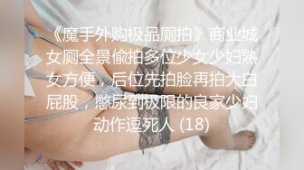 《魔手外购极品厕拍》商业城女厕全景偸拍多位少女少妇熟女方便，后位先拍脸再拍大白屁股，憋尿到极限的良家少妇动作逗死人 (18)